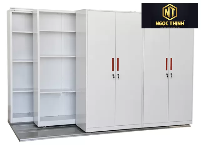 Tủ hồ sơ trắng di động với phong cách hiện đại MCF3K2